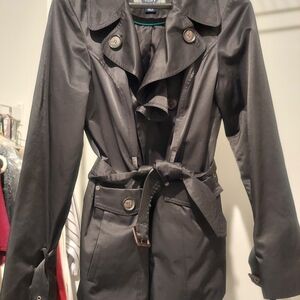 Chic Black Trench Coat